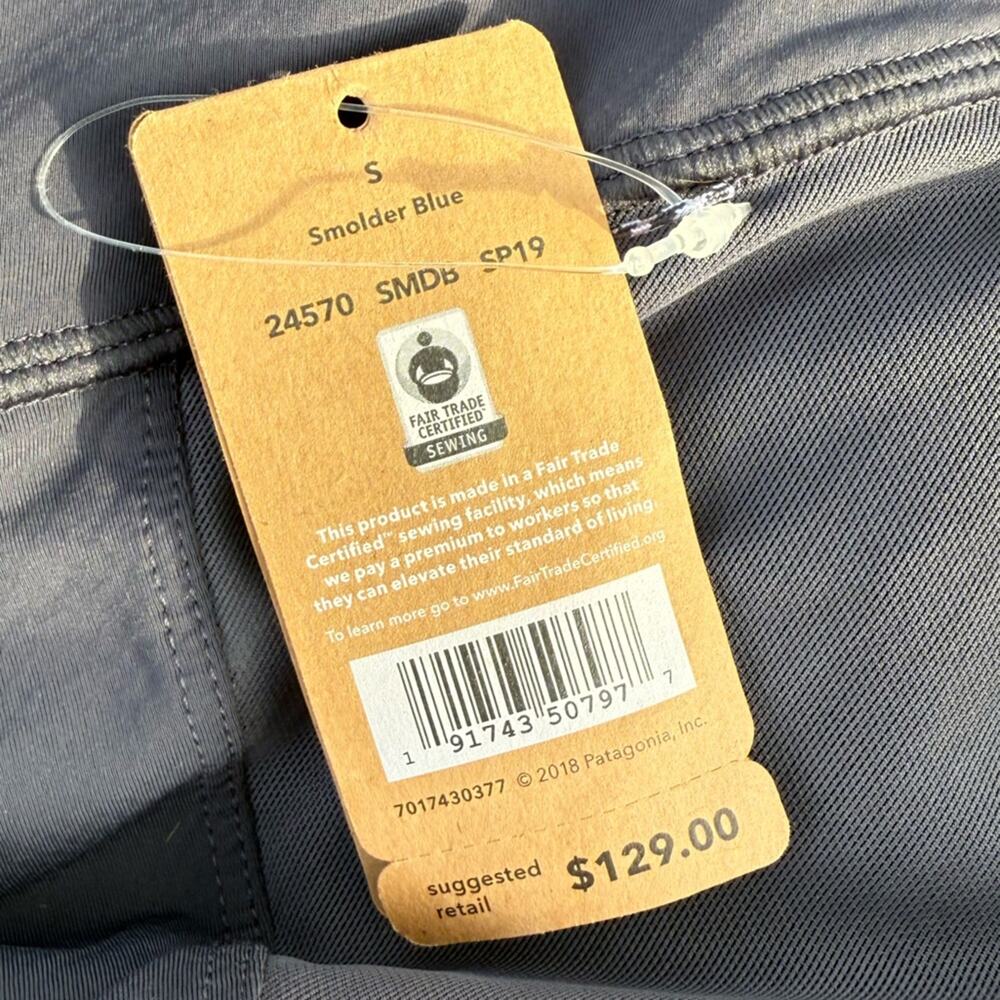 Patagonia Women’s Small New NWT Endless Ride Liner Bibs - Smolder Blue - Picture 4 of 7